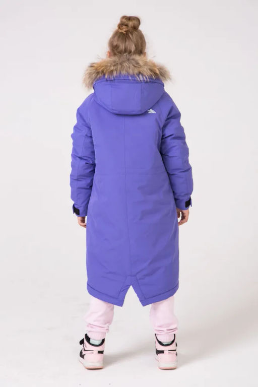 Парка зимняя подростковая для девочки синего цвета 9342S - Valianly фото 19