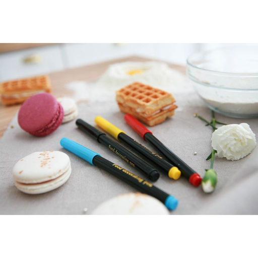 Набор маркеров для украшения десертов, 17 см, 4 шт., разноцветные