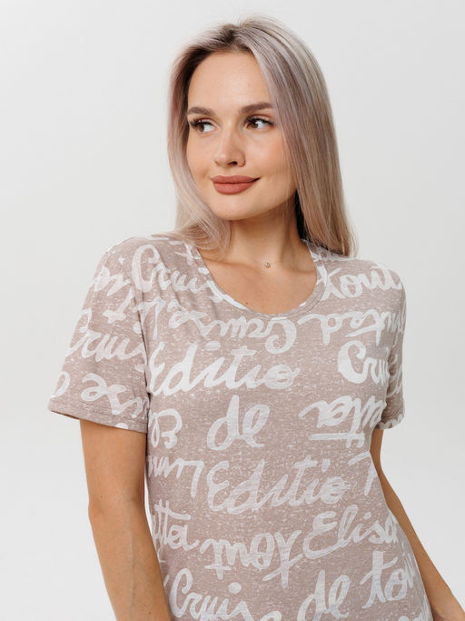 Футболка женская Ф-48 (деворе) Хаки