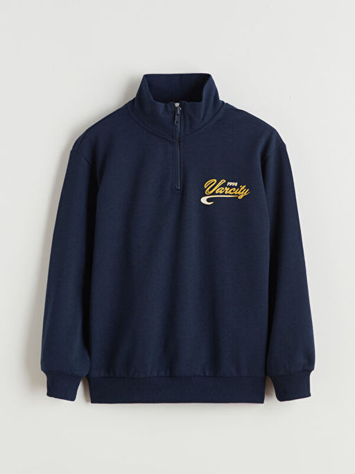 Dik Yaka Erkek ?ocuk Sweatshirt