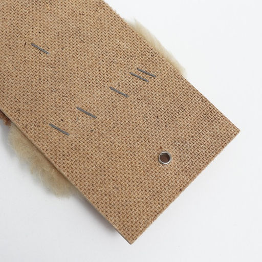 Когтеточка Пижон ковролиновая, малая, 50 х 9 х 1,5 см, бежевая  фото 4