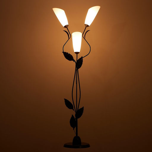 Торшер напольный BayerLux «Симпл», 3×40 Вт, E27, черный, 55×30×155 см