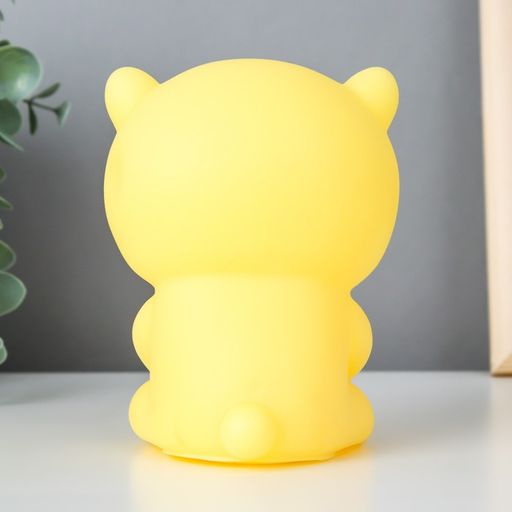 Ночник "Медвежонок" LED от батареек 3xLR44 желтый 7х7х11,5 см