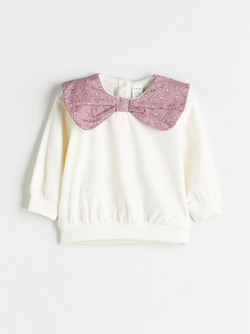 Bisiklet Yaka K?z Bebek Sweatshirt ve Tayt 2li