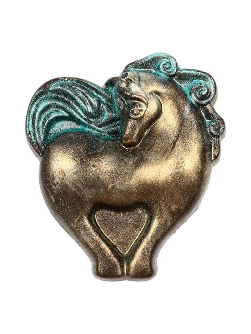 Шоколадная фигурка Лошадка-Сердечко, кондитерская глазурь, 75 г