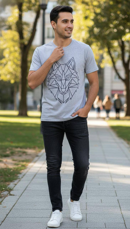 KM1882 Футболка (хлопок) СВ_СЕРЫЙ