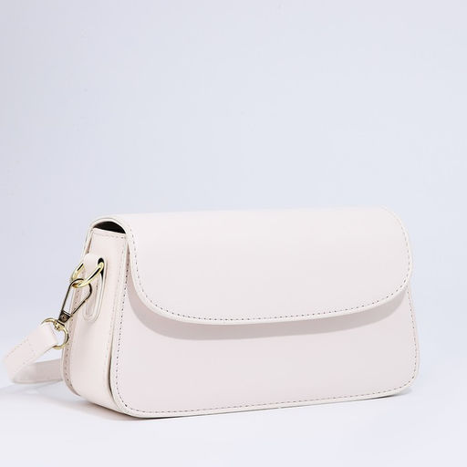 Сумка женская мессенджер на магните, 22×6×12 см, белая