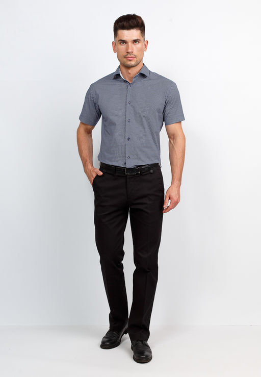 Сорочка мужская короткий рукав GREG 223/107/06/Z/1 STRETCH  фото 4