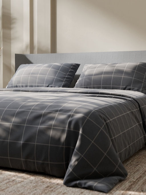 Постельное бельё 1.5-спальное «Этель. Клетка», бязь