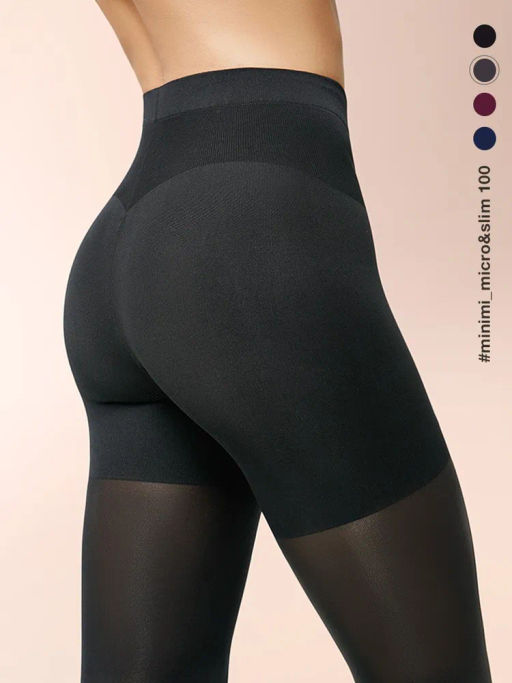 Колготки MICRO&SLIM 100 (60/1) утяжка микрофибра - carbone