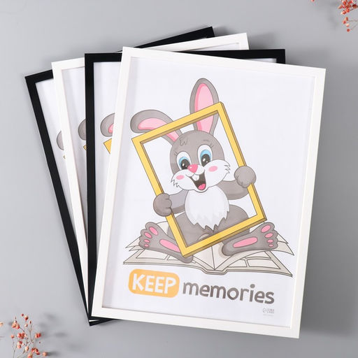 Набор фоторамок для фото 30×40 см Keep memories «Формат», 4 шт. чёрный, белый, (стекло)