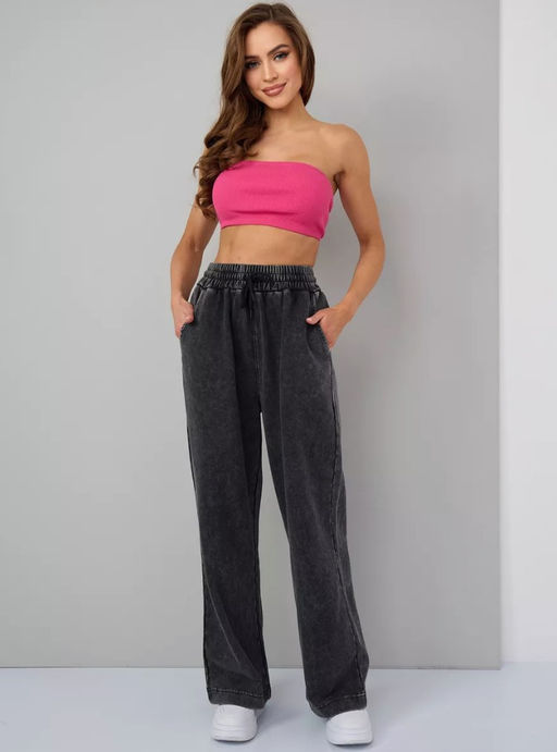 K13185 Спортивные брюки (начес) ГРАФИТ