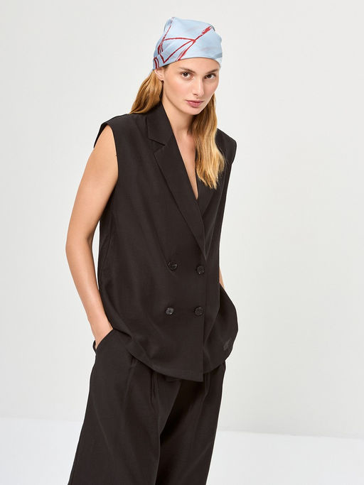 Платок жен. виск+шелк 100х100 LE34-583-19 - Labbra фото 2