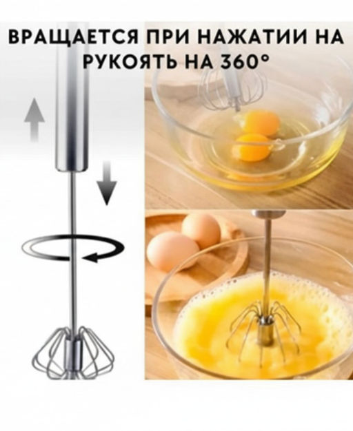 Венчик для взбивания полуавтоматический Mallony Nimbus размер: 25.5*5.8 см арт.107860  фото 3
