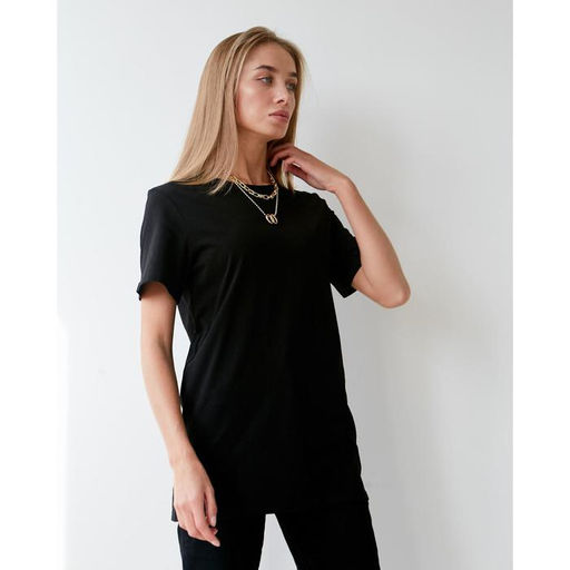 Футболка женская MIST basic, размер 40-42, чёрная