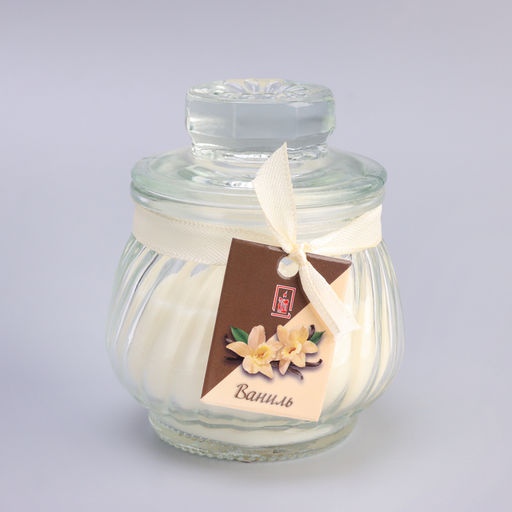 Ароматическая свеча в банке «Горшочек», 9×7.5 см, ваниль