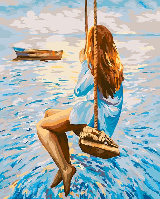 ФРЕЯ PNB/PL-069 Набор для раскрашивания по номерам 50 х 40 см В гармонии с собой