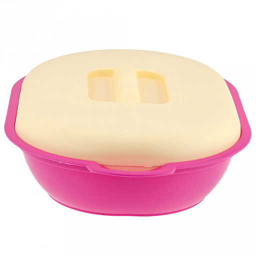 Хлебница пластмассовый 36х24х10см, с крышкой, полипропилен, цвета микс (Россия)