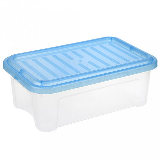 Контейнер для хранения пластмассовый Darel-box 2,5л, 26х16,5х9,5см, синий (Россия)