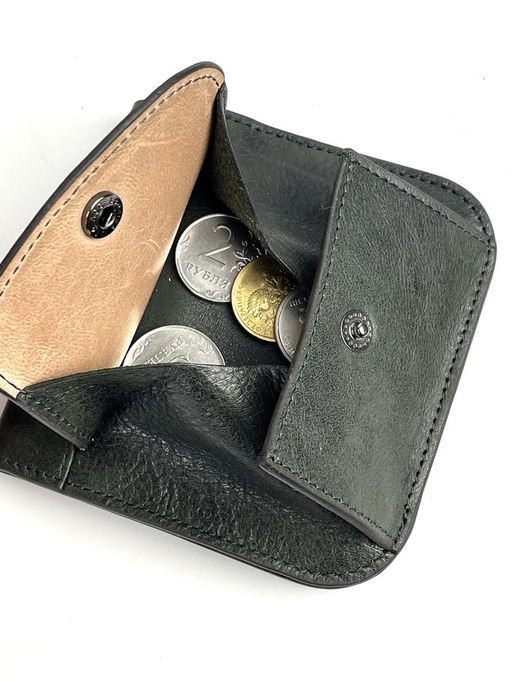 Мужское кожаное портмоне Dierhoff Д 6028-932 - Sergio valentini фото 6