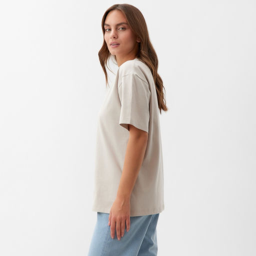 Футболка женская KAFTAN: Basic line, бежевая, размер 48-50