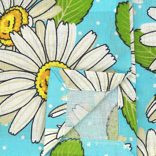 Скатерть 180х145см "Душистая ромашка, вид 4", длина стола до 140см, на 6 персон, рогожка (хлопок 100%) 171г/м2, упаковка классическая, пакет ПВХ 28х41см, "Домашняя мода" (Россия)