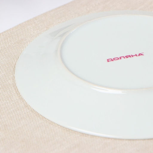 Тарелка керамическая пирожковая Доляна Мадонна, d=17,5 см, цвет белый  фото 2