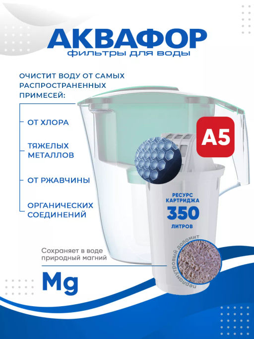 -25% Фильтр-кувшин Гарри 3,9л, Аквафор