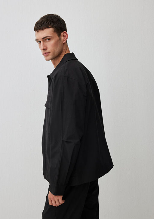 Cep Detayl? Siyah Ceket - Mavi фото 2