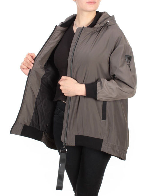 9703 DARK GRAY Куртка демисезонная женская RIKA (100 гр. синтепон) - Fashion фото 9