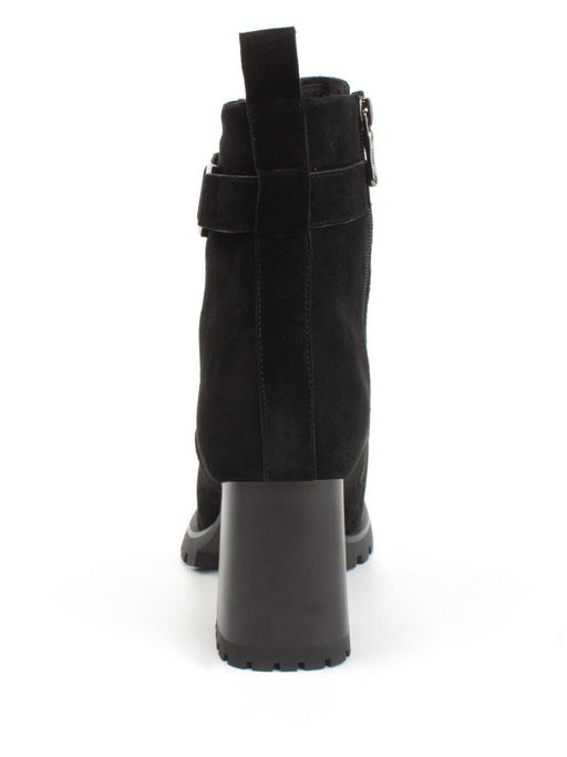 04-M3-L855 BLACK Ботильоны зимние женские (натуральная замша, натуральный мех) - Фабричный китай фото 10