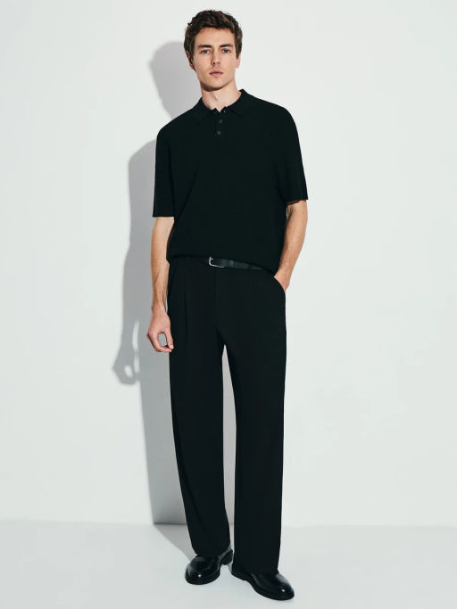 Джемпер поло текстурной вязки / Zarina