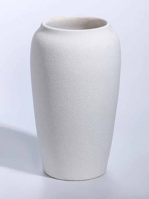 Ваза для цветов «Абиджил», бочка, 22.5×12 см, d=9.5 см, керамика, белая