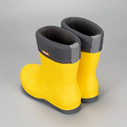 Сапоги детские Nordman Rocket со съемным флисовым утеплителем желтые  фото 8