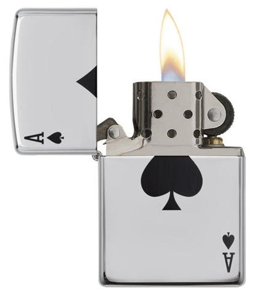 Зажигалка ZIPPO Туз пик | Simple Spade Design 24011