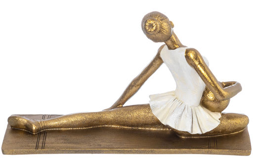 Статуэтка 22*8*14 см "Гимнастка с мячом", золото