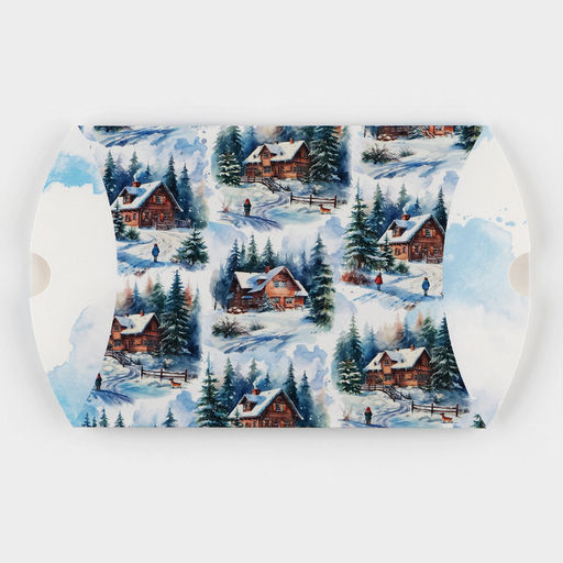 Цена за 5 шт. Коробка новогодняя складная фигурная «Уютного Нового года!», 19 х 14 х 4 см