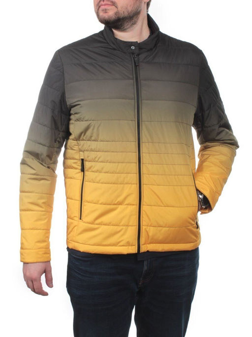 8341L GREEN/YELLOW Куртка мужская демисезонная (100 гр. синтепон)