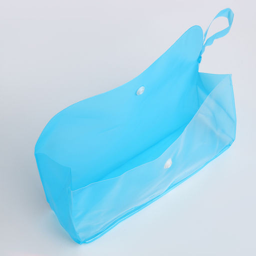 Цена за 2 шт. Косметичка на кнопке для бассейна, с ручкой, голубая/прозрачная - Simaland фото 3