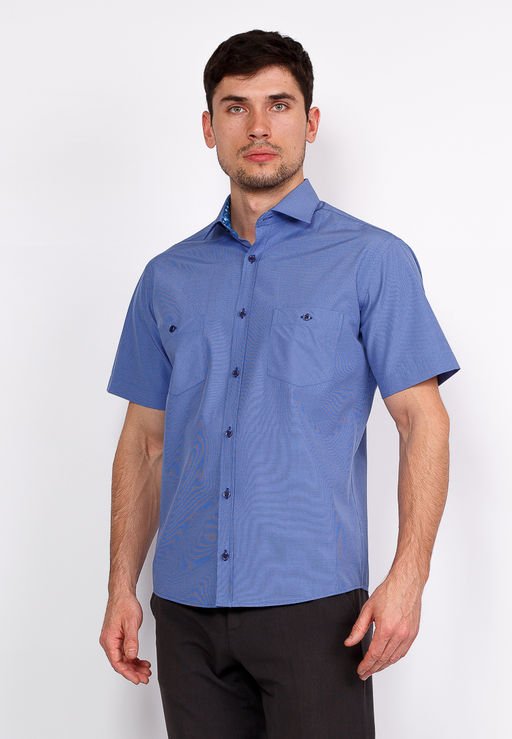 Сорочка мужская короткий рукав GREG 224/109/02/KZS/P/1  фото 8