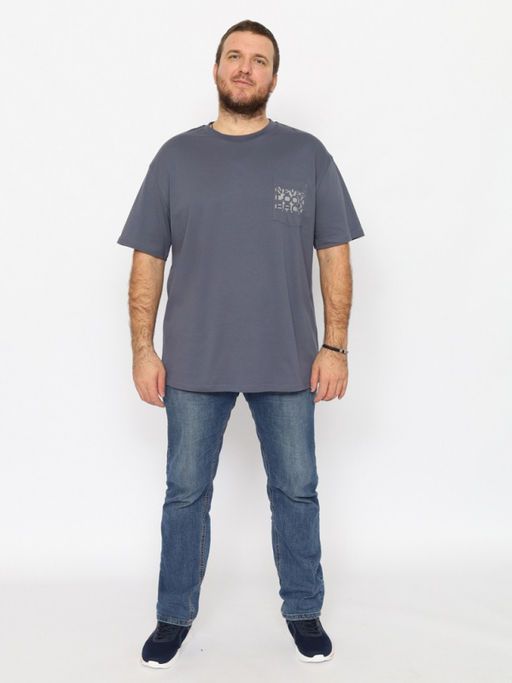 CRB wear/CWLM 60323-48 Футболка мужская,темно-серый/Ex.Cherubino  фото 2