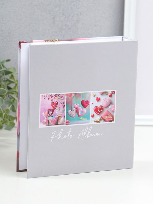 Фотоальбом на 100 фото 13×18 см «Сердца в сердцах», в коробке, 5×18×20.5 см