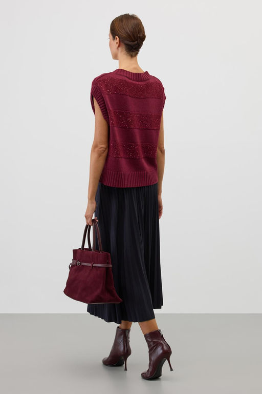 ЕВ 30265/ш/бордо жилет жен