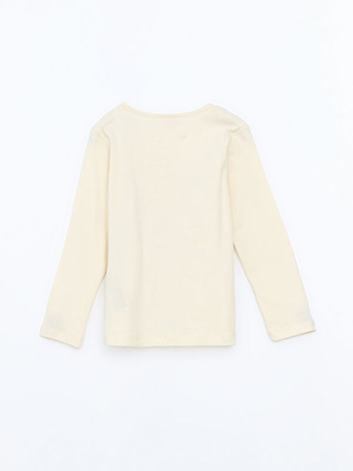 Bisiklet Yaka K?z ?ocuk Ti??rt - Waikiki фото 3