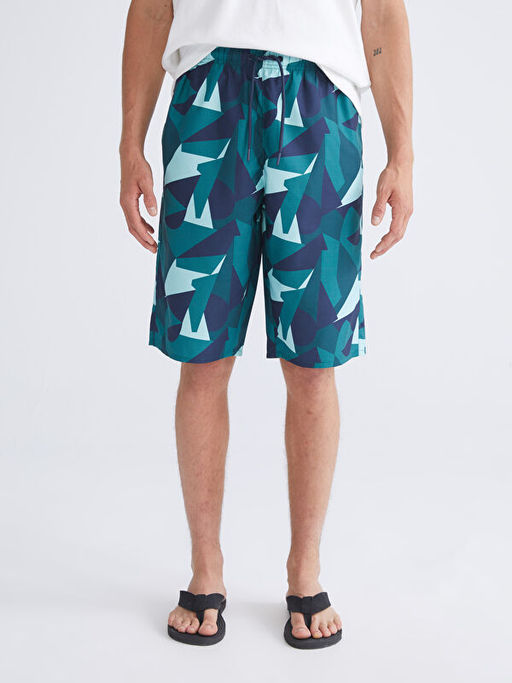 Diz Hizas? Boy Desenli Erkek Deniz ?ortu