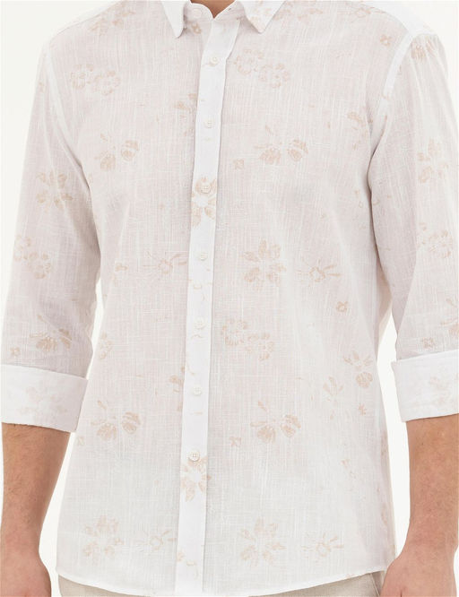 Bej Regular Fit Uzun Kollu G_mlek - Pierre cardin фото 6