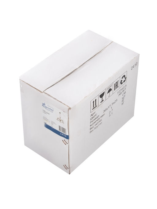 Люстра ЭкономСвет 4671/5AN, 5×40 Вт, E27, 55×55×33 см, цвет чёрный хром