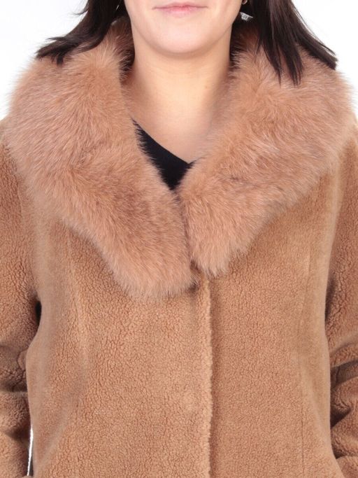 37235 BROWN Шуба женская искусственная Yi Ge - Fashion фото 10