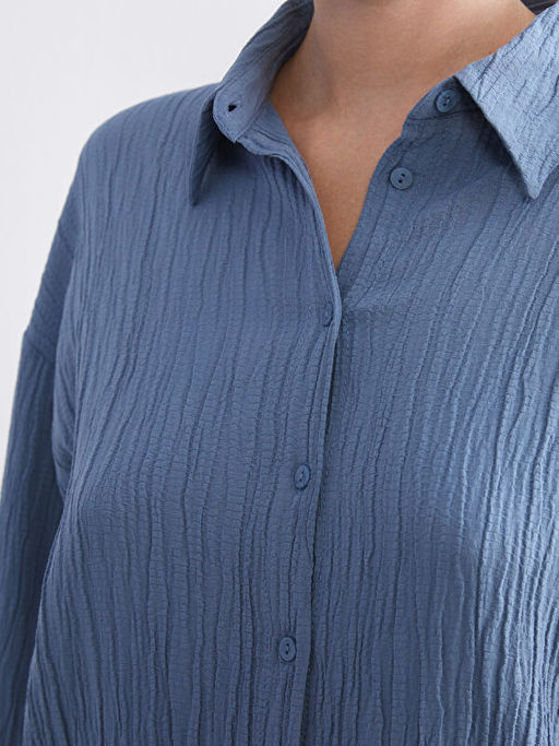Dokulu Oversize Kad?n G?mlek