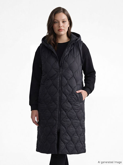 Kap??onlu Kapitone Kad?n ?i?me Yelek